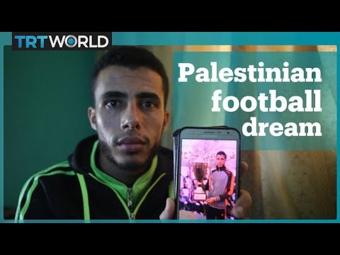 Palestinian football player injured in Gaza