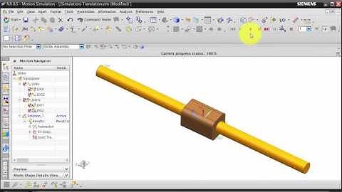 NX: Motion Simulation | Slider Joint - Harmonic Driver