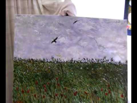 Video: Utställning av målningar av Linda