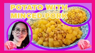 HOW MAKE POTATO WITH MINCED PORK @lynrm