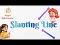 Slanting Line (ઢાળવાળી રેખા) | LKG Basic Tracing in Gujarati | Kids Learning Video