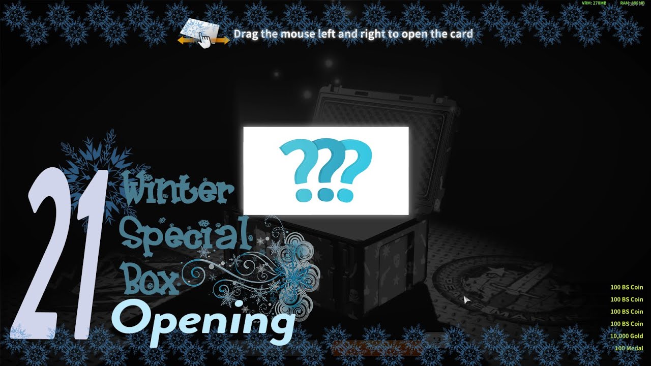 WHAT A LUCK!!! Opening 21 Winter Special Box 2018 | Black Squad Steam