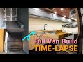 Full Build TIME LAPSE | Mercedes Sprinter LWB Off-Grid DIY Camper Van Conversion | VanLife