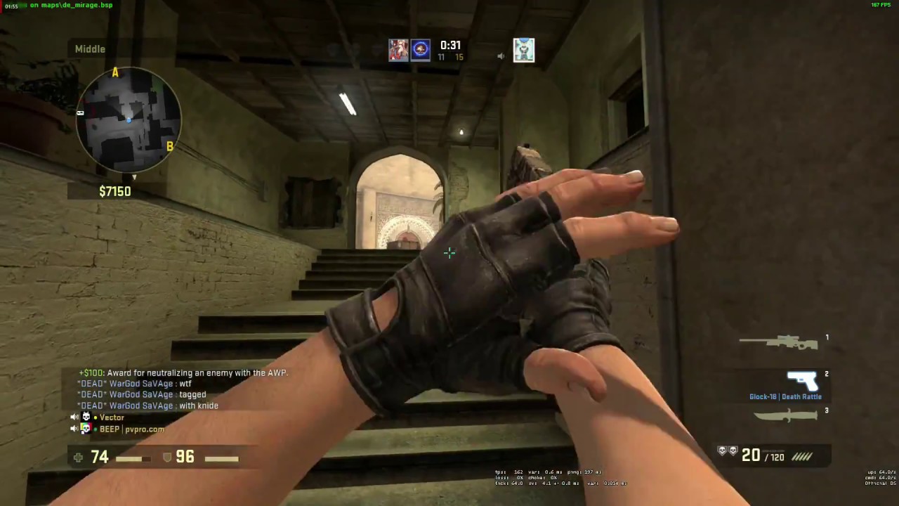 CSGO: 1v4 AWP clutch