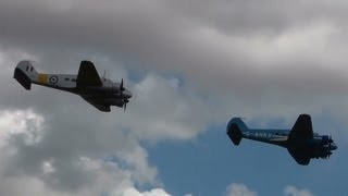 Avro Ansons at Old Warden 5th August 2012