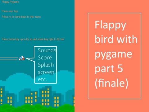 Pygame Flappy tutorial final part 5