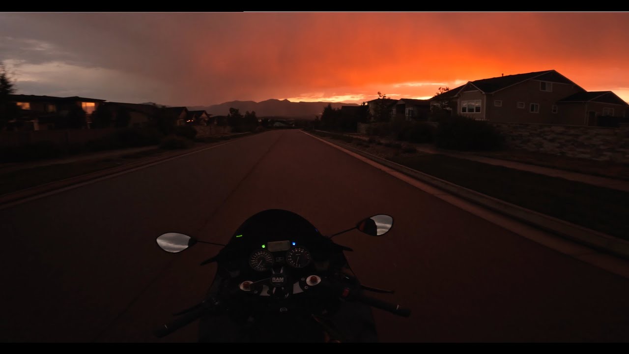 SUNSET | Kawasaki ZX-14R w Brocks Exhaust [4K]