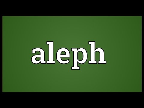 Aleph Meaning