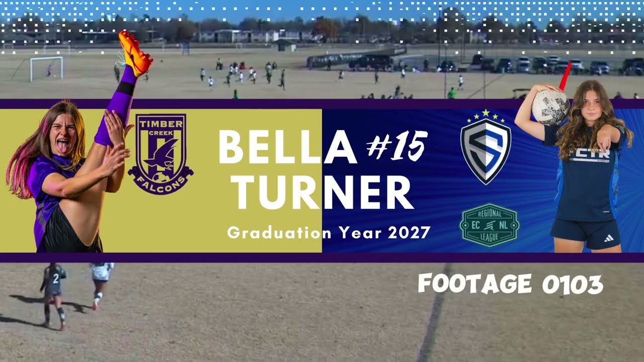 Bella Turner | 2027 Soccer Prospect Highlights | Game IQ, Speed, and Decision-Making | Footage 0103