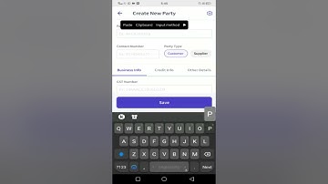 How to create party in mobile mybillbook | my bill-book mobile | new update