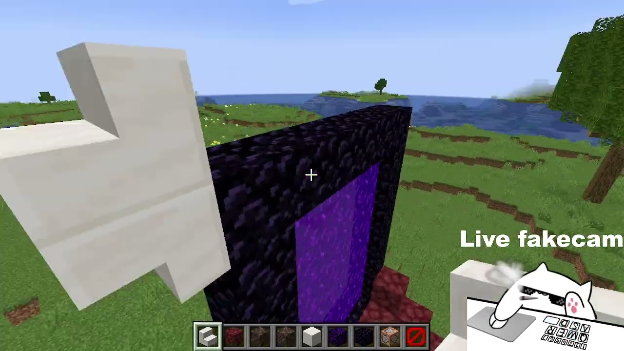 Building my adventure map Part 1 - The custom nether portal!