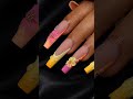 Vibrant matte ombre 3d tropical floral nails #nails #nailart #customnails