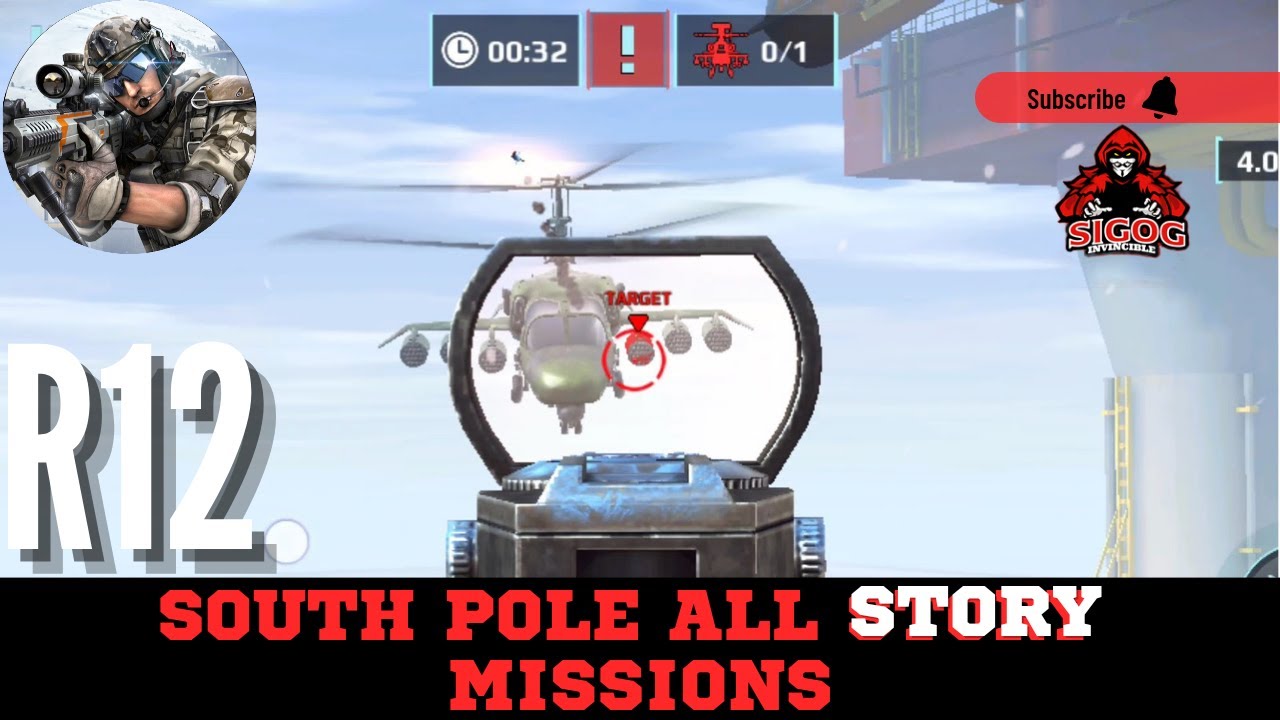 Sniper fury R12 South Pole All Story Missions | Sniper Fury gameplay | Sniper | Invincible Sigog