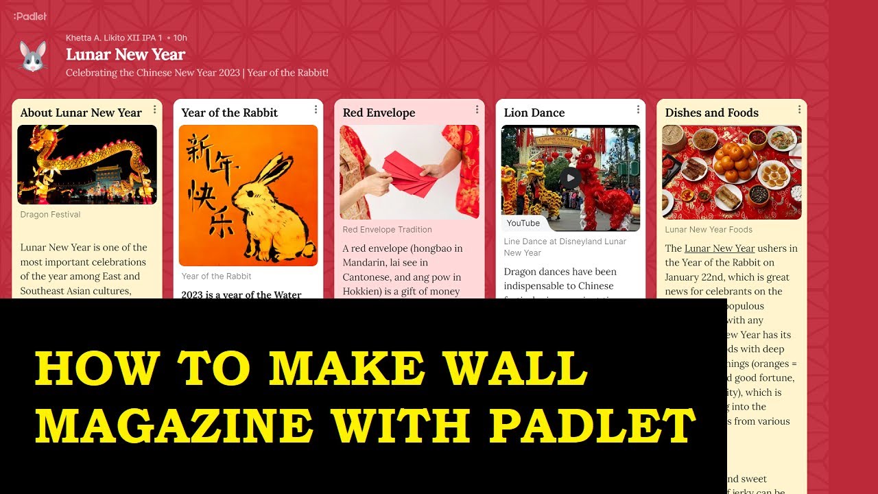 How to Make Wall Magazine with Padlet - YouTube