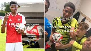 Chido Obi-Martin scored 10 goals for Arsenal U16s against Liverpool U16s in a 14-3 win ⚪🔴