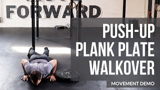 Push-Up Plank Plate Walkover Movement Demo