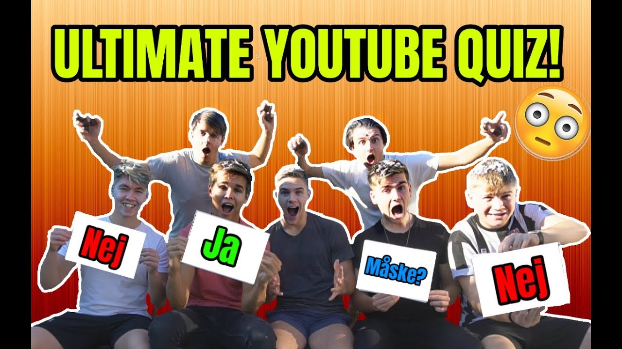 DEN ULTIMATIVE YOUTUBE QUIZ!! - (Straf) Jeppe Ølgaard, Tobias Møller, Benjamin Mann-Nakel og Co.