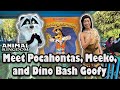 Meet Pocahontas, Meeko, and Dino Bash Goofy at Disney’s Animal Kingdom