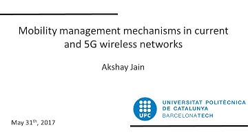 Mobility management mechanisms in current and 5G wireless networks. Akshay Jain