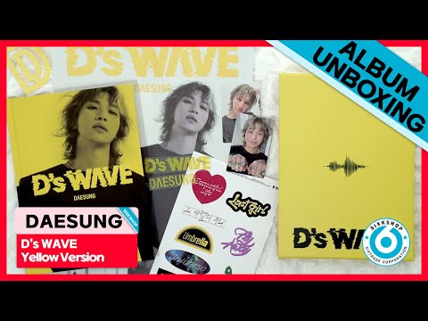 UNBOXING] DAESUNG 1st Mini Album D's WAVE (Yellow Ver.) - YouTube