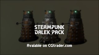 BLENDER - DOCTOR WHO - STEAMPUNK DALEK PACK - Rogue Film Productions