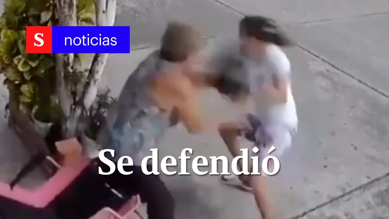Mujer Golpeo A Ladron Que Intento Robarle Su Celular En Barrancabermeja Semana Tv Youtube