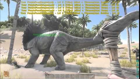 Ark Survival Gameplay Taming a Trike! S1 E3