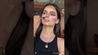 تتوريال مكياج وردي للمناسبات سناب الآرتست 💄: ريم العامري makeup tutorial