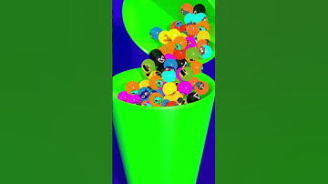 Sprunki Face Ball Pouring | Oddly Satisfying 3D Animation | ASMR #asmr #oddlysatisfying #3dloop