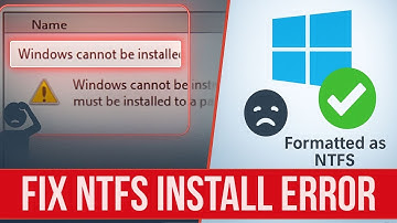 Fix “Windows Must Be Installed to an NTFS Partition” Error (Quick & Easy)
