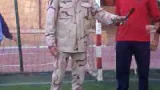 لقاء فى الأذاعة المدرسية مع ضابط بالجيش المصرى-مدرسة الراية الخاصة للغات