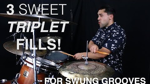 3 Sweet Triplet Fills For Halftime Shuffles & Swung Grooves- Drum Lesson