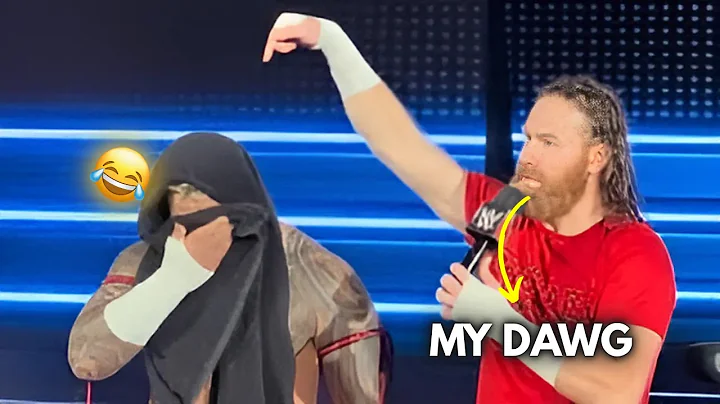 Sami Zayn Making WWE Wrestlers Break Character