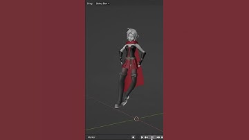 Kinect motion capture test in Blender #blender #mocap #shorts