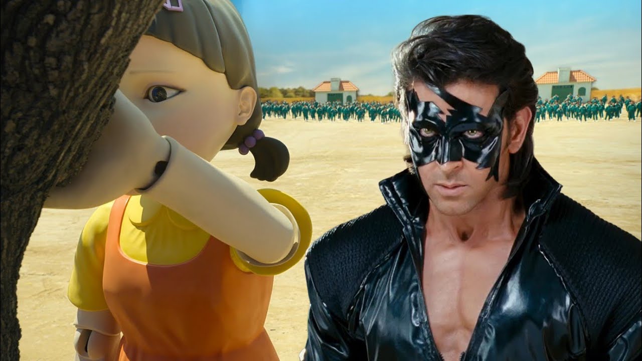 Indian Superhero Krrish Joins Squid Game! 