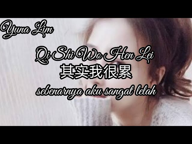 Qi Shi Wo Hen Lei 其实我很累  (Sebenarnya Aku Sangat Lelah) An Er Chen 安儿陈 Lyrics class=