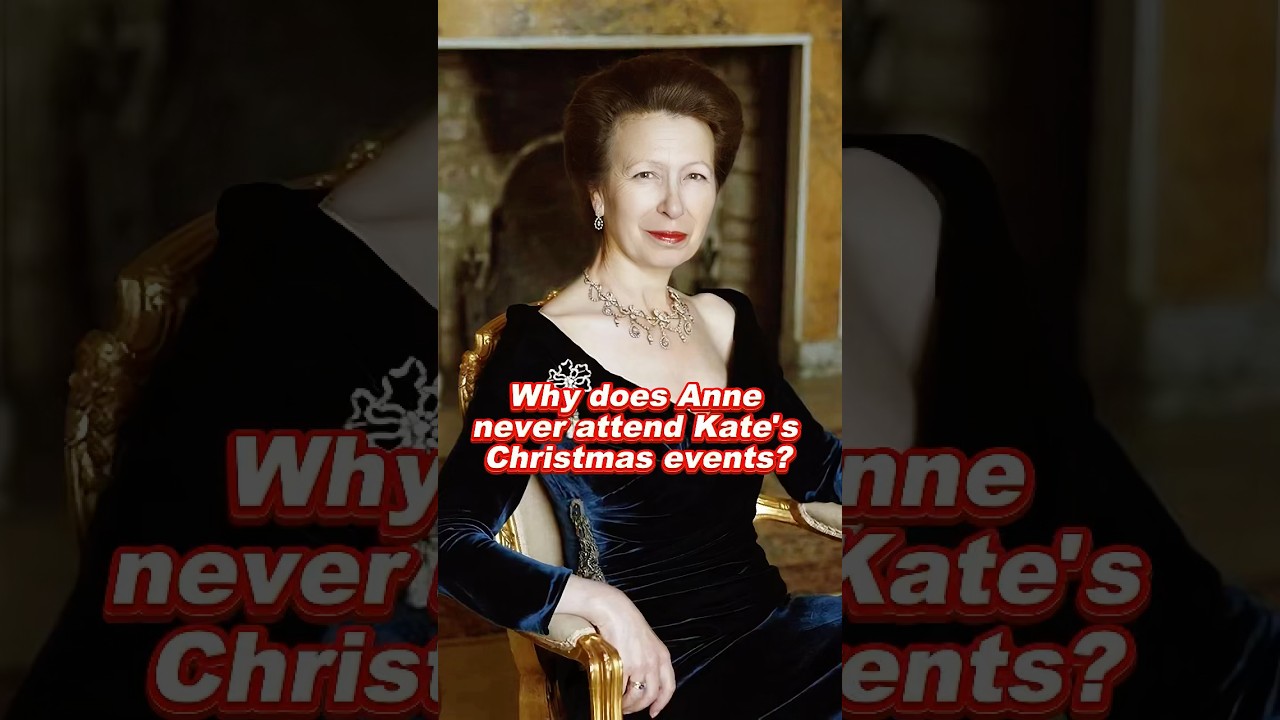 Why does Anne never attend Kate's Christmas events?