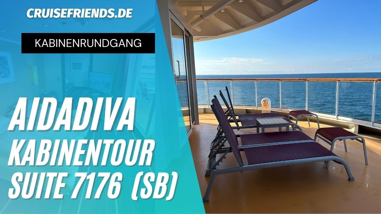 Aida Getränke Mit Auf Die Kabine Nehmen AIDAdiva 7176 - Suite SB - Kabinenrundgang - Tour - AIDA Diva - Kabine