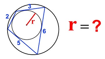 Can you calculate the Radius of the inscribed circle? | (Cyclic) | #math #maths | #geometry