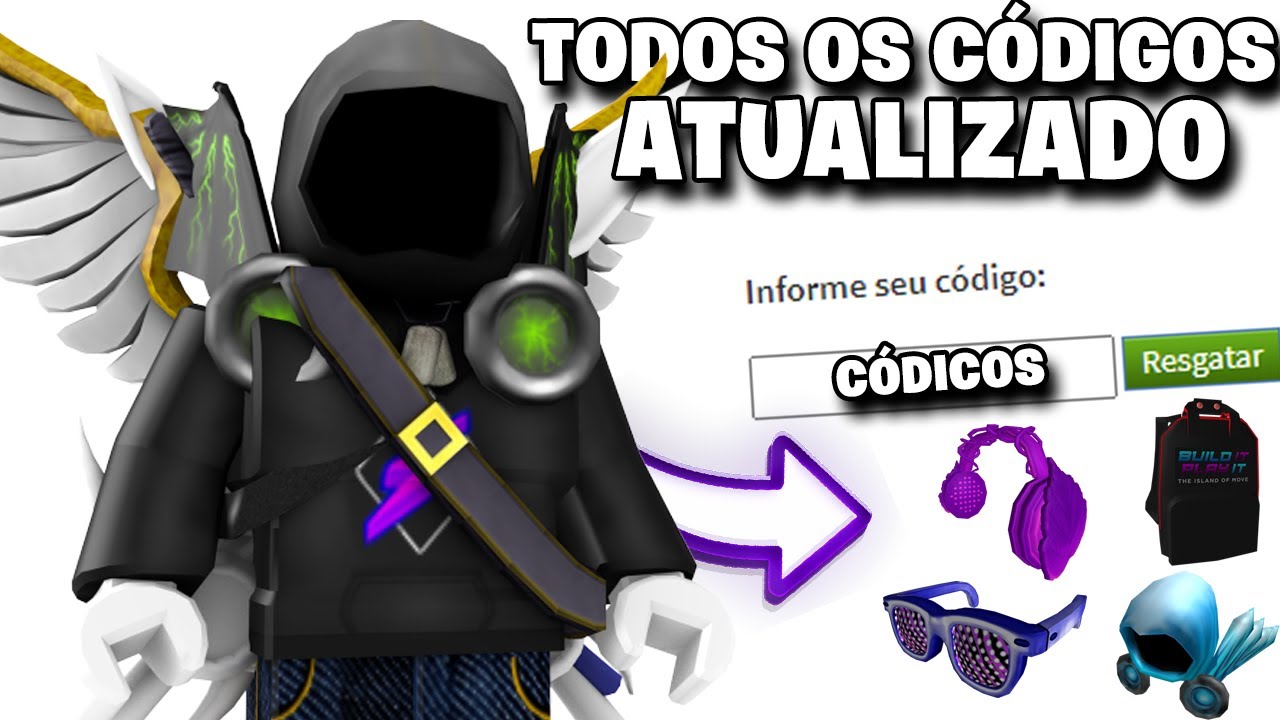 TODOS OS CÓDIGOS DE ITENS GRÁTIS NO ROBLOX 