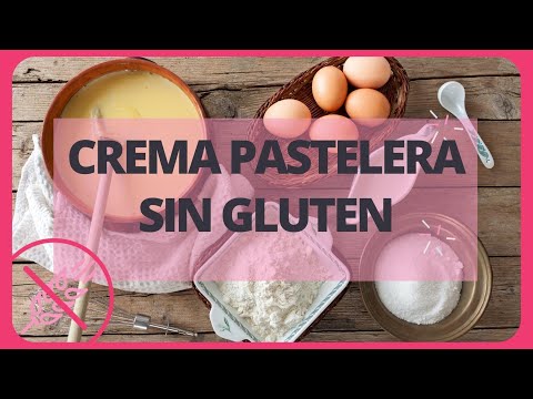 Crema pastelera rápida y fácil. SIN GLUTEN