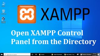 how to open xampp control panel from directory