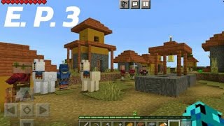 Minecraftพิชิตมังกร   e.p.3  เจอหมู่บ้าน villager. แล้วดีใจมาก😁😁😁😁       ลืมใส่อินโทร😅😅