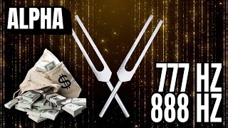 LET MONEY TRANSFER TO YOU VERY FAST ✧ 777 Hz + 888 Hz Attract Abundance Tuning Forks (8.88 Hz Alpha)