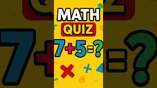 Fun Math Quiz Challenge | Simple Addition for Kids