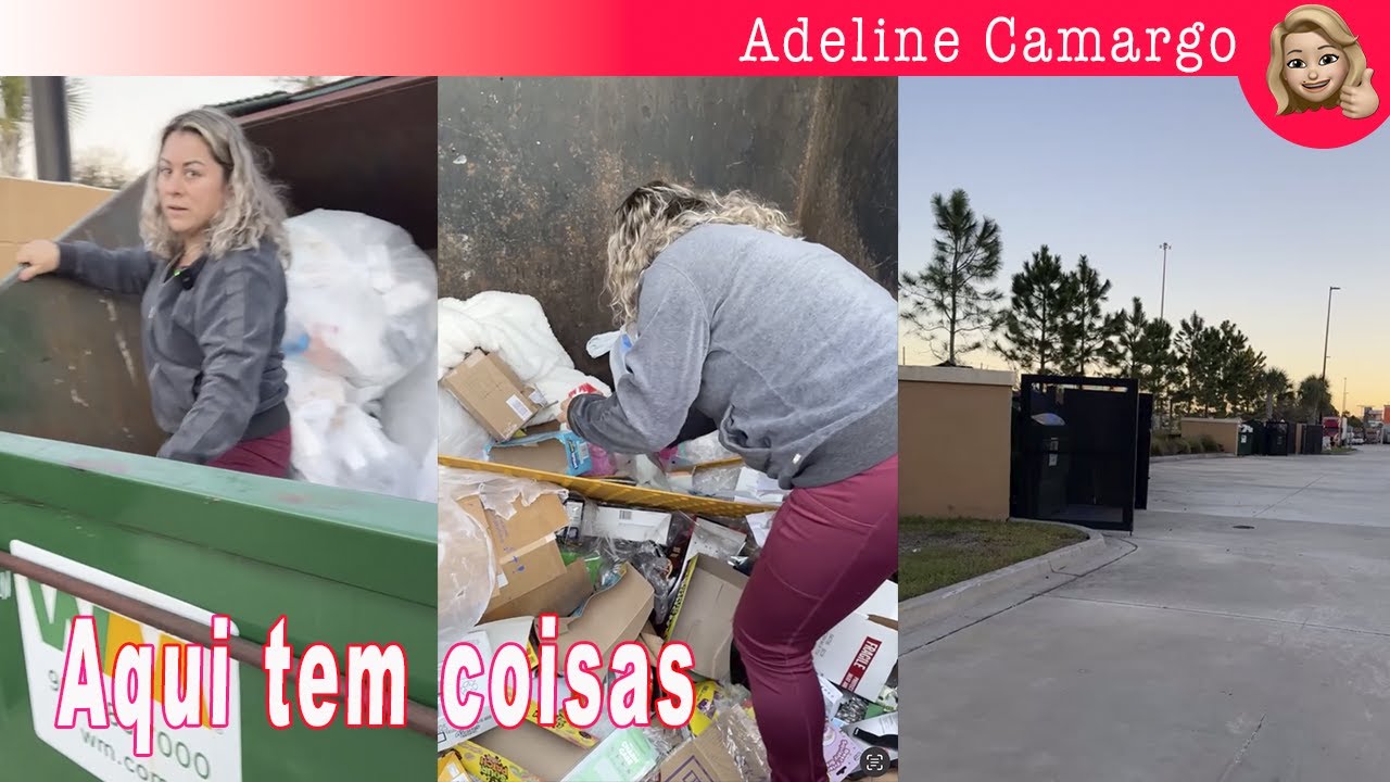 Dumpster das lojas sempre tem coisas