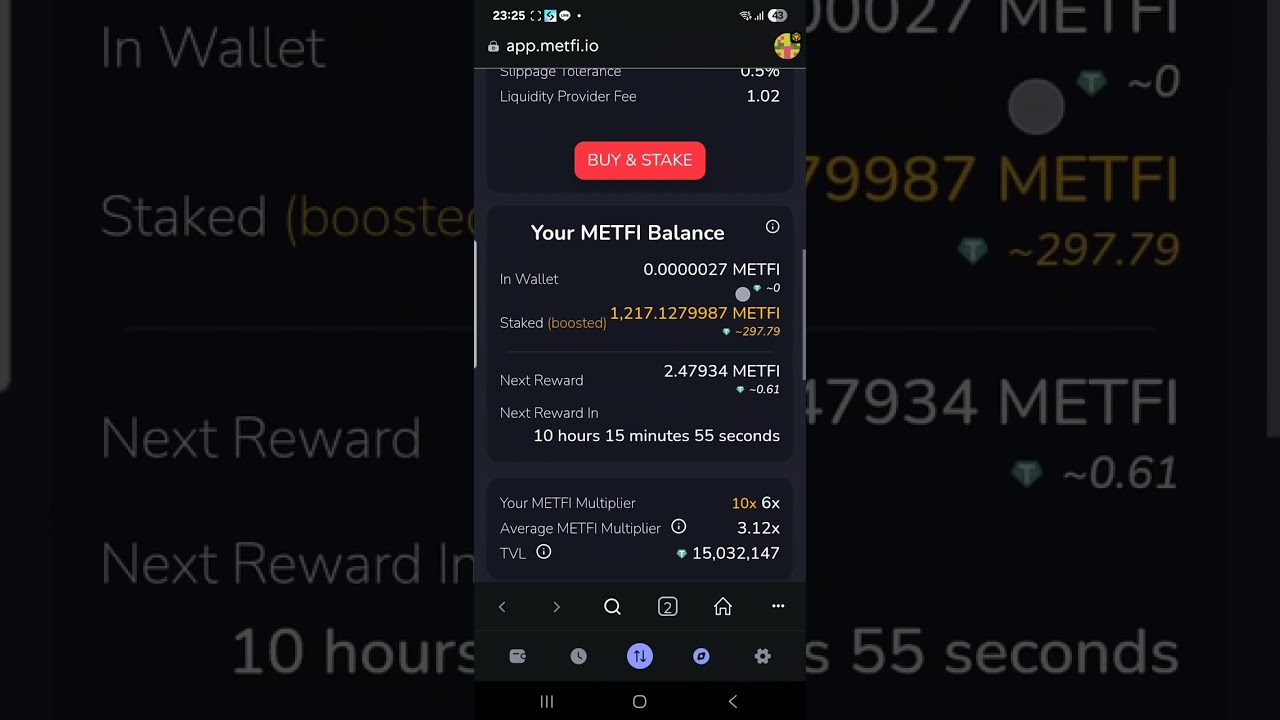 Buy & Stake MetFi Token 