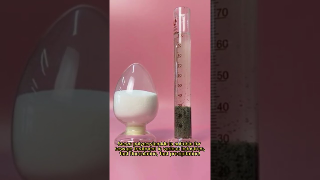Secco polyacrylamide PAM wastewater treatment flocculation fast, rapid precipitation, good effect