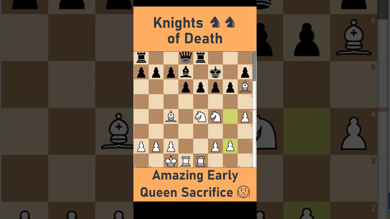 Double Knight Attack 💎 | Early Queen Sacrifice 🔥 