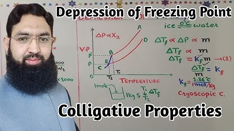Depression of Freezing Point||Colligative Properties||F.Sc Part 1||@azizatif99